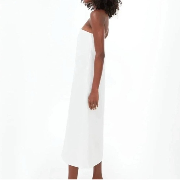 Tuckernuck Strapless White Midi Dress - Picture 4 of 12